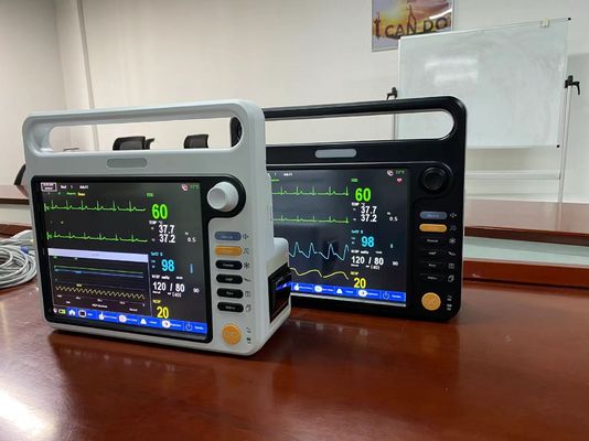 Monitor Pasien Multi Parameter Kardiokardial Portable Dengan ECG SPO2 NIBP Temp Standard