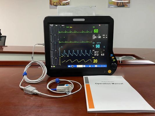 Perangkat pemantauan vital portabel multi parameter untuk ambulans rumah sakit
