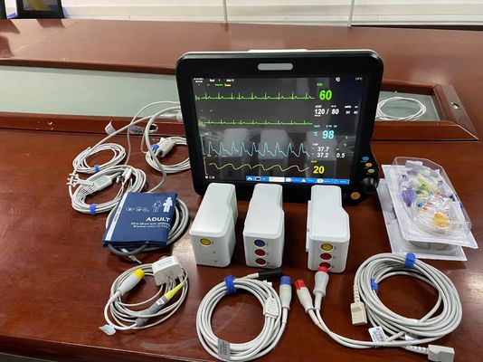 Ambulans Medis Vital Signal Monitor Multi Bahasa Dengan 15 Inch Screen OEM
