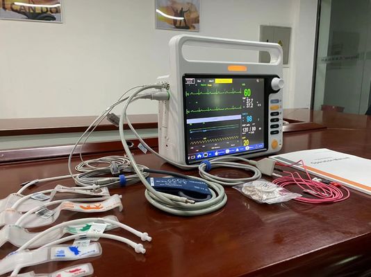 12.1 Inch Modular Neonatal Patient Monitor Dengan 3 Led EKG NIBP SPO2 Standar