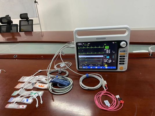EKG SPO2 NIBP 2Temp Neonatal Monitor Pasien Dengan Multi Bahasa 12.1 Inch Screen