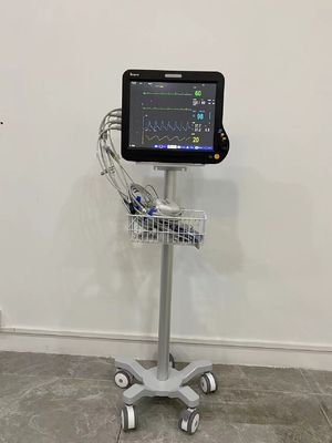 Multi Parameter Monitor Medis Trolley kuat portabel mobile