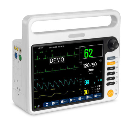 12.1 inci multi-parameter monitor pasien jantung dengan fungsi kompatibel HL7, OEM / SKD diterima