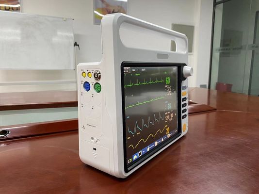 Portable NIBP SPO2 Patient Monitor, EKG Heart Monitor Untuk ICU Rumah Sakit