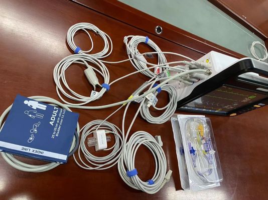 12.1 Inci Multipara Monitor Jantung, alat pemantauan tanda-tanda vital untuk rumah sakit