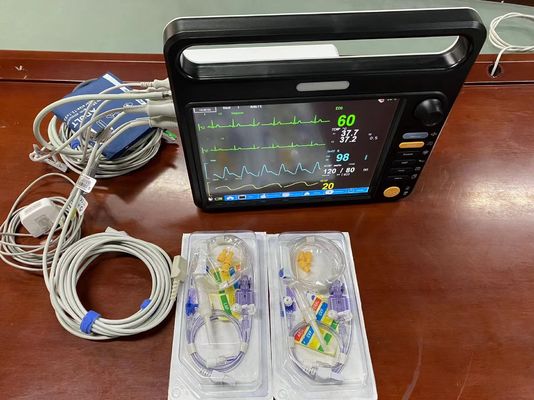 EtCO2 Medical Heart Patient Monitor, Peralatan Vital Monitoring Multi Lead
