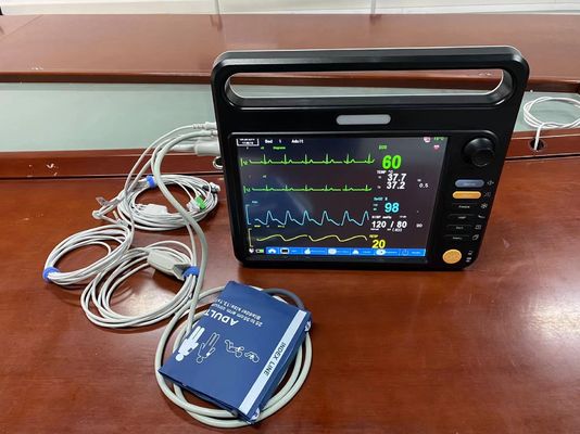 12.1 Inch Digital Vital Signs Monitor Mesin Multi Parameter Untuk Pemantauan Jantung