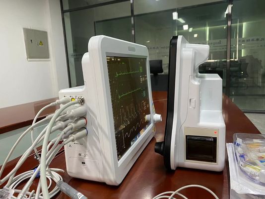 Rumah sakit di samping tempat tidur ICU Monitor jantung Untuk memantau parameter EKG