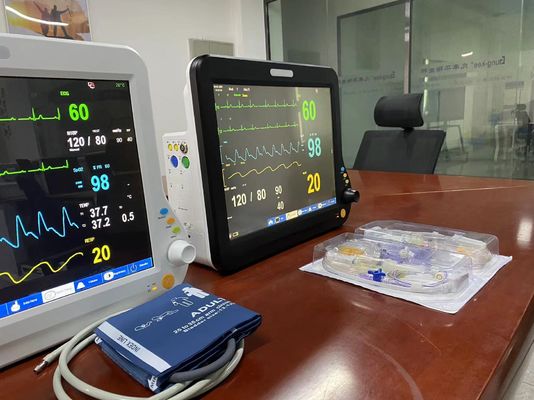 Mesin jantung ICU multibahasa, mesin tanda vital otomatis dengan pemantauan EKG