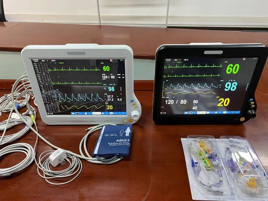 Peralatan Pemantauan Fisiologi Jantung ICU Dengan Layar Sentuh 15 Inci