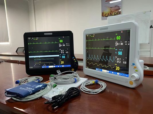 Multilingual Vital Parameter Monitor, Rumah Sakit Vital Machine 15 Inch untuk Dewasa