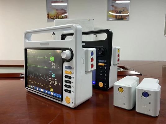Mesin pemantauan jantung multi bahasa dengan EKG NIBP SPO2 2Temp PR HR