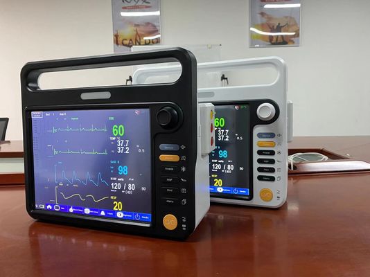 Mesin pemantauan jantung multi bahasa dengan EKG NIBP SPO2 2Temp PR HR