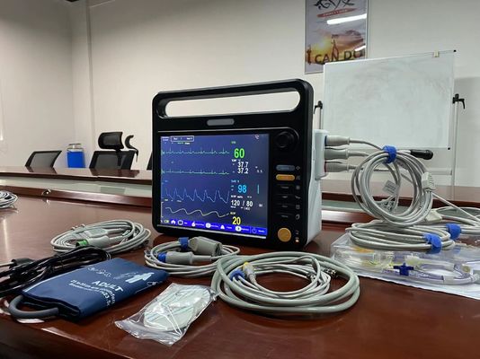 Modular Rumah Sakit Vital Monitor Mesin Multilingual Dengan 12,1&quot; Tampilan