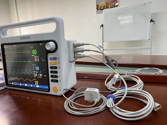 Rumah Sakit Elektronik Vital Signal Monitor 12.1 Inch Untuk ICU Pemantauan Jantung