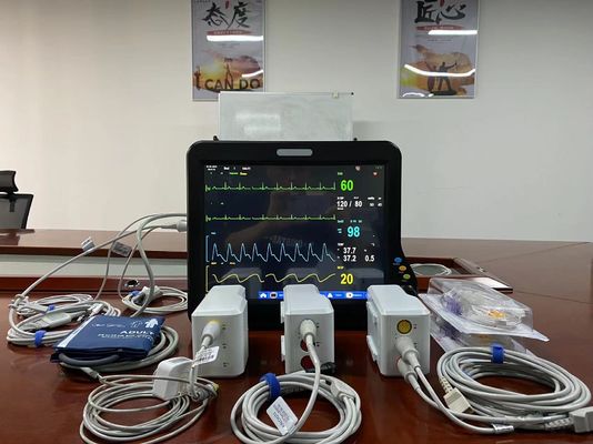 15 Inci Modular Monitor Pasien Multi Parameter Dengan Layar Sentuh