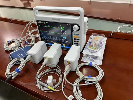 Peralatan Pemantauan Pasien Rumah Sakit Modular Berbahasa Berbagai Dengan EKG NIBP SPO2