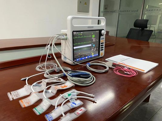 EKG SPO2 NIBP 2Temp Neonatal Monitor Pasien Dengan Multi Bahasa 12.1 Inch Screen