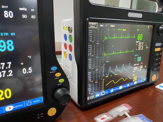 Monitor Multiparameter Veteriner Tanpa Kipas Berbahasa Berbagai Dengan Layar 12,1 Inci