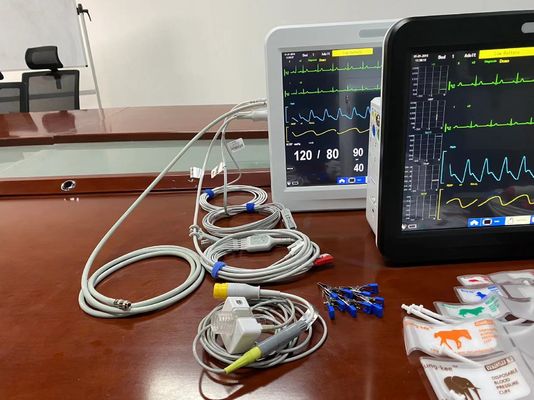 Multifunctional Veterinary Vital Signs Monitor, Multi Parameter Monitor 15 Inch