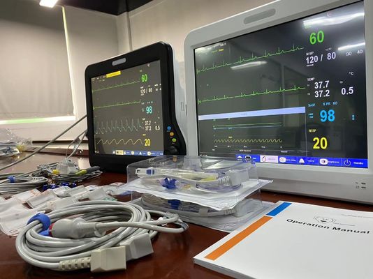 1024X768 LCD Monitor Multiparameter Veterinary, Perangkat Pemantauan Vital dengan 15 Inch