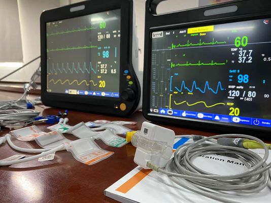 2Temp Resp Veterinary Multiparameter Monitor Multi Bahasa Untuk Diagnosis Bedah