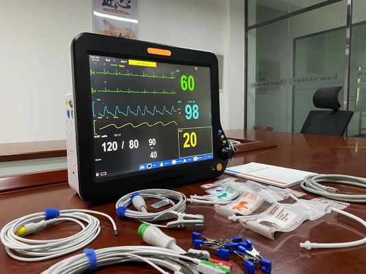 Multifunctional Veterinary Vital Signs Monitor, Multi Parameter Monitor 15 Inch