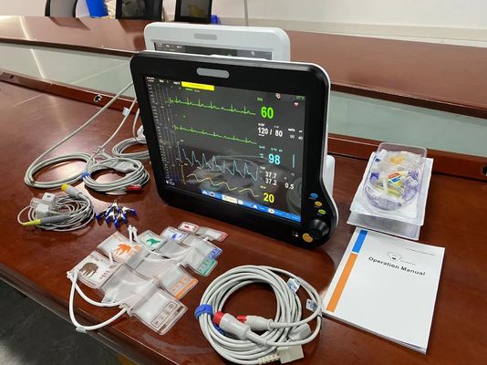 15 Inch Veterinary Multiparameter Monitor Untuk Hewan Pet Operasi