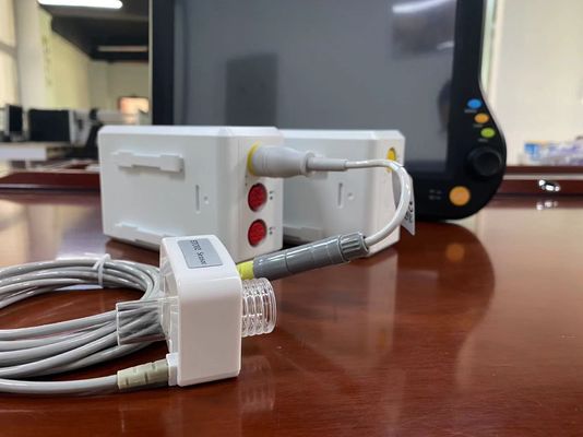 White Pediatric Mainstream Etco2 Sensor Untuk ICU Cardiac Monitor