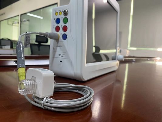 White Pediatric Mainstream Etco2 Sensor Untuk ICU Cardiac Monitor