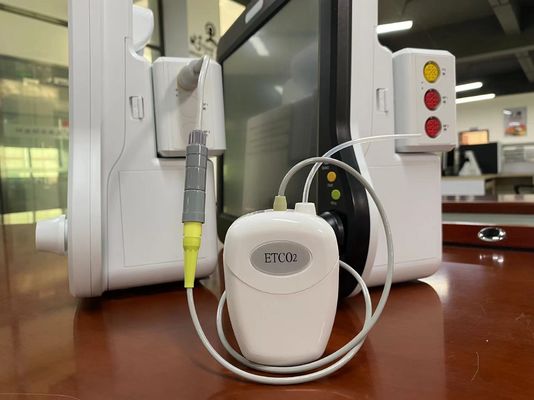 White Sidestream Etco2 Sensor Plug Play untuk hewan peliharaan bayi baru lahir