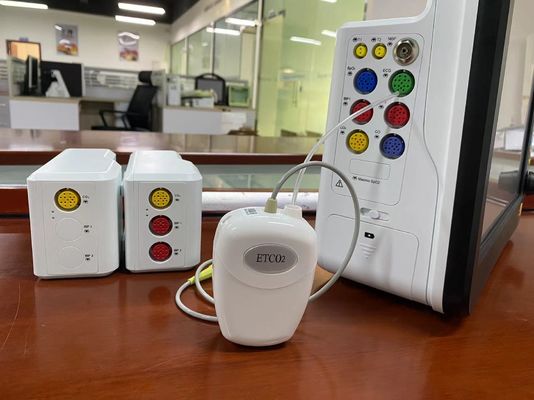 Capnograph EtCO2 Sidestream Co2 Sensor Untuk Anak Dewasa Veteriner