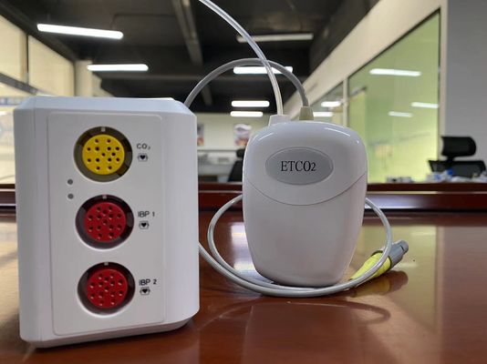 Plastik Sidestream Co2 Sensor Untuk Pasien Hewan Peliharaan EtCO2 Pengukuran