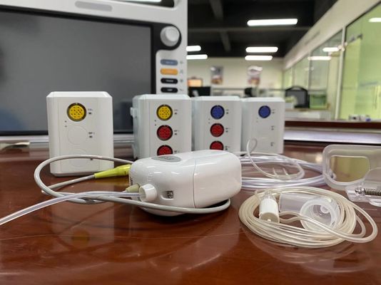 White Sidestream Etco2 Sensor Plug Play untuk hewan peliharaan bayi baru lahir