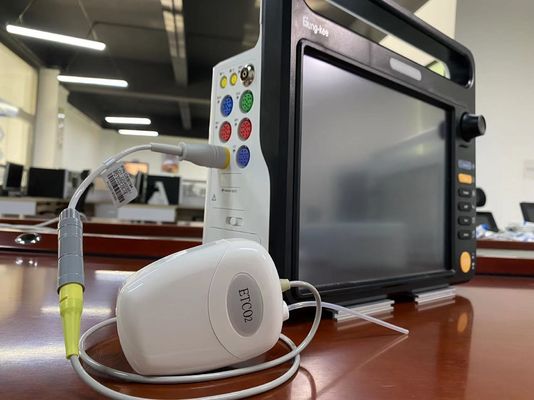 Plug Play Sidestream CO2 Modul Putih Untuk Monitor Pasien Modular