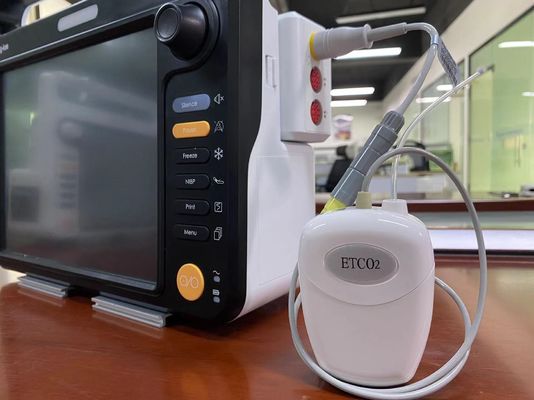 Plastik Sidestream Co2 Sensor Untuk Pasien Hewan Peliharaan EtCO2 Pengukuran