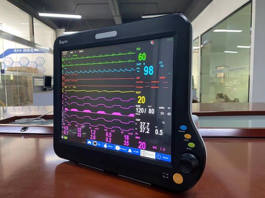 IEC Disetujui Portable Monitor Pasien, NIBP Multi Parameter Monitor Pasien