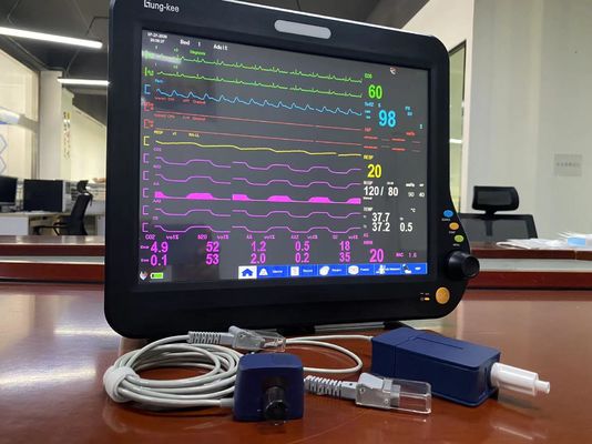 15 TFT layar LCD Multi Parameter Monitor Pasien untuk Anestesi ICU Cardiac