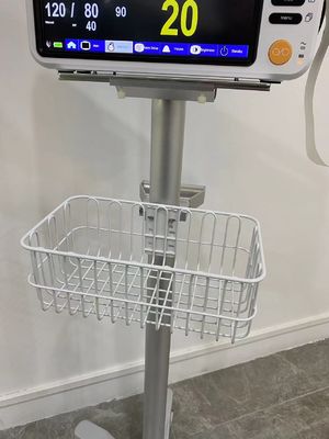 Veterinary Aviation Aluminium Matieral Patient Monitor Trolley Dengan 3 Inch Silent Wheels
