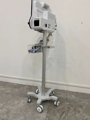 800-1020mm Cardiopatient Monitor Trolley dengan 3 Inch Silent Wheels