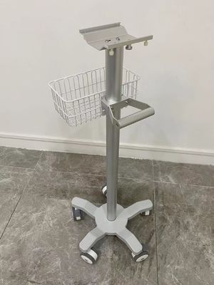 800-1020mm Cardiopatient Monitor Trolley dengan 3 Inch Silent Wheels
