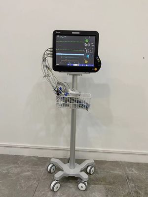 800-1020mm Cardiopatient Monitor Trolley dengan 3 Inch Silent Wheels