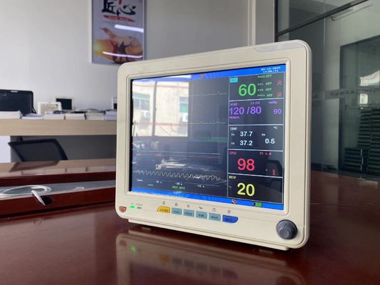 Perangkat pemantauan medis portabel dengan monitor tanda vital layar LCD TFT 12,1 inci