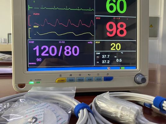 Monitor Pasien Multi Parameter Portabel Akurasi Tinggi Dengan Layar LCD TFT 12,1 Inci
