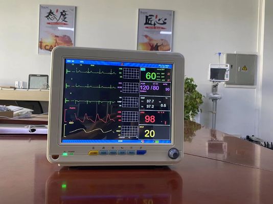 12.1 inci TFT LCD Multiparameter Portable Monitor Pasien Dengan EtCO2 EKG SPO2 NIBP