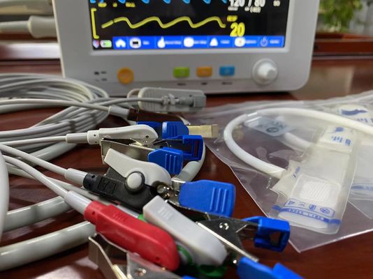 Berat Ringan Monitor Multiparameter Veterinary Portable Monitor Tanda-tanda Vital Veterinary