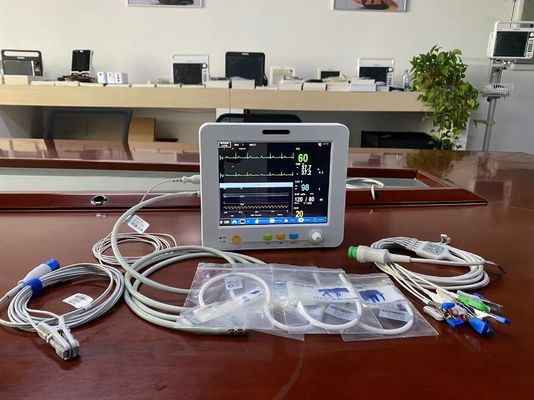 Monitor Vital Veterinary Portable dengan EtCO2 EKG SPO2 NIBP dan Pengukuran Temp
