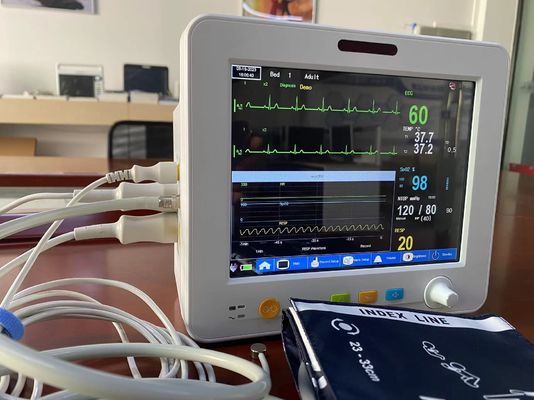Ringan 8.4 Inci Portable Monitor Pasien, EKG SPO2 NIBP Temp Vital Tanda Monitor