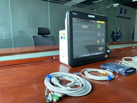 Monitor pasien jantung multi parameter 15 inci dengan fungsi kompatibel HL7, diterapkan untuk OR/OT, ICU, CCU, bangsal umum